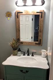 Rustic Distressed Mirror Farmhouse Mirror Wood Mirror Etsy Bathroom Mirror Wood Mirror Farmhouse Mirrors