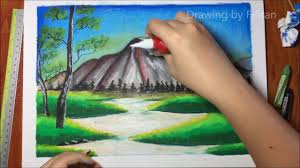 Gradasi warna hijau pt.1 #tiktokindonesia #samasamabelajar #foryou #fyp #gradasiwarna. Cara Gradasi Warna Oil Pastel Tema Gunung Youtube Oil Pastel Warna Painting