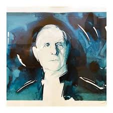 RAYMOND MORETTI Le général de Gaulle Lithographie en couleurs signée et  numéro EUR 40,00