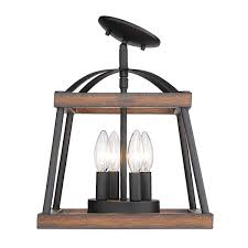 Check spelling or type a new query. Golden Lighting Teagan Natural Black 12 Inch Three Light Semi Flush Mount With Rustic Oak Wood Accents 3184 Sf Nb Ro Bellacor
