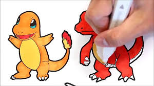 Voltorb versus clefairy charmander or the dinosaur like pokémon and the popular character pikachu are great friends. Pokemon Coloring Book Pages For Kids Speed Coloring Charmander Charmeleon Charizard Video Dailymotion