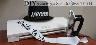 No Sew Bride To Be Sash And Groom Top Hat Siser North America