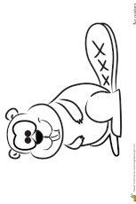 C'est parfait pour faire des cubes avec vos élèves. Dessin D Un Castor Facile A Colorier