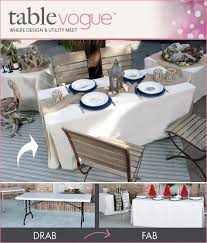 Fab Find Tablevogue Design Utility Table Fitted Table Cover Banquet Tables