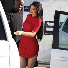 Kylie's dress featured a mock neck and long sleeves, and she. Kylie Jenner Red Dress Fashion Nova Off 75 Medpharmres Com