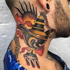 30 Genie Lamp Tattoo Designs For Men Spirit Ink Ideas Genie Lamp Tattoo Lamp Tattoo Tattoo Designs Men