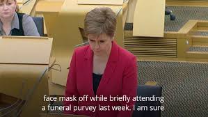 A photograph published in … Nicola Sturgeon Apologises To Holyrood For Face Mask Rule Breach Heraldscotland
