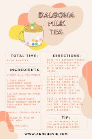 How To Make Dalgona Coffee Three Different Ways Annchovie Dalgona Coffee Milk Tea Milk Tea Powder