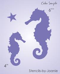 Sea Horse Stencil 4 6 Mama Baby Star Shape Beach Sea Ocean Diy Art Craft Signs Cottage Art Horse Stencil Sign Art