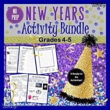 New Years Activity Bundle New Years Activities Holiday Lessons Holiday Activities For Kids