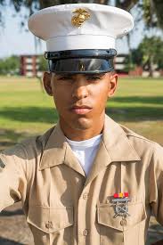 Pfc. Cesar. A. Reyes Marin, honor graduate for Platoon