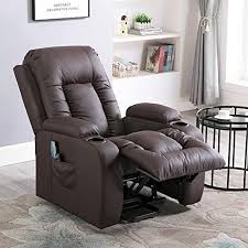 chic massage recliner chair electric power lift chair for elderly heat and vibration 160 degree recline pu leather 8 point m recliner chair lift chairs chair