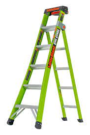 Little Giant Ladders King Kombo Pro Fiberglass 12 7 Ft Reach Type 1aa 375 Lbs Capacity Multi Position Ladder Lowes Com Ladder Little Giants Aluminium Ladder