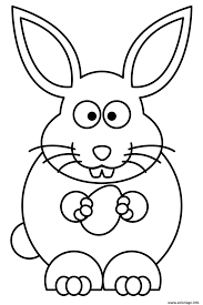 Bonjour à toi et bienvenue dans le terrier du lapin™ ! Coloriage Lapin Paques Avec Un Oeuf Facile Dessin Lapin A Imprimer