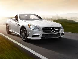 Mercedes Benz Slk55 Amg In Diamond White With Matte Black Amg Multispoke Wheels Mercedes Benz Slk Roadsters Mercedes