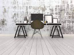 See more ideas about trestle table plans, trestle table, table plans. Modern Black And Grey Office Interior With A Trestle Desk With Stock Photo Picture And Royalty Free Image Image 35664372