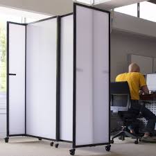 Give Your Employees A Bit Of Privacy In The Office Using Our Polycarbonate Room Dividers Lightweight Portable Room Divider Privacy Screens Indoor Fake Walls