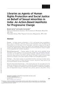 15 162 tykkäystä · 76 puhuu tästä · 51 oli täällä. Pdf Libraries As Agents Of Human Rights Protection And Social Justice On Behalf Of Sexual Minorities In India An Action Based Manifesto For Progressive Change