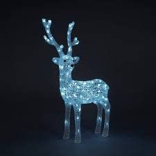 Male reindeer also lose nourishment and vitality during the winter months, so only the females are strong and healthy enough to pull a sleigh full of toys and a he has an advantage, though. 85cm Abs Reindeer With 100 Ice White Led Lights All Round Fun