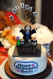 Birthday Cake For Mother In Law With Name Sheila S Retirement Cake Retirement Cakes Retirement Party Cakes Cake