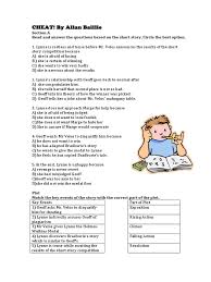 Also the short story cheat by allan baillie included in the book. Cheat Ques