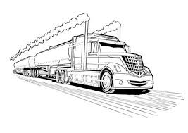 Color your own coins with these printable pdf pages. Double Tanker Trailer Truck Coloring Page Kids Play Color