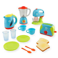 The Just Like Home Deluxe Appliance Set Functions Just Like The Real Thing Includes 2 Cups 2 Pl Kitchen Sets For Kids Kids Play Kitchen Toddler Kitchen Set