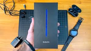 Los teléfonos galaxy s10, s10 plus y s10e de samsung están repletos de casi. Samsung Galaxy Note 10 Plus Aura Blue Color Unboxing Fingerprint Face Unlock Tested Youtube