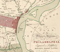 Old Maps Of Philadelphia Old Map Of Philadelphia 1777 - Vintage Maps And Prints