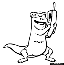Collection of cell phone coloring pages (24) phone coloring page colouring in phone Ferret On The Phone Online Coloring Page