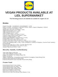 A List Of Products Suitable For Vegans Which Are Available To Purchase At Lidl Supermarkets Uk And Ireland Vegan Recipes Easy Vegan Easy Vegan Meal Plan