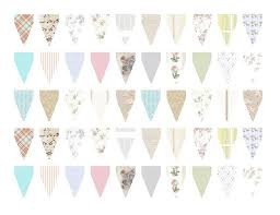 This is a great project for beginners to try their hand at, you'll have yourself metres of bunting fit for any garden party in no time at all! Mini Bunting Printable Mini Bunting Bunting Template Diy Party Decorations