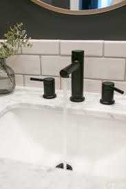 finding a new black bathroom faucet