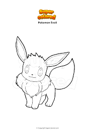 Le coloriage evoli de la catégorie pokemon est sur ton site de coloriages préférés coloriez.com. Coloriage Pokemon Evoli Supercolored Com