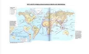 Mereka menjajah indonesia lebih dari 3 abad lamanya. Peta Indonesia Peta Rute Perjalanan Bangsa Eropa Ke Cute766