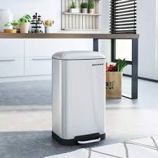 Sundis 450502 poubelle de cuisine stepbin à pédale avec design élégant, plastique, noir/argent idesign poubelle cuisine à poignée, petite poubelle de 9,5 l en plastique, poubelle de bureau, salle. Une Poubelle De Cuisine Design Et Contemporaine