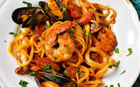 Rick Stein S Seafood Linguine Recipe Linguine Recipes Mussels Recipe Seafood Linguine