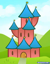 How To Draw A Castle For Kids Drawings Drawing For Kids Guided Drawing