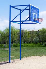 Gray's neutral color will less likely show dirt and shoe scuff marks. Outdoor Basketball Court Stock Image Colourbox