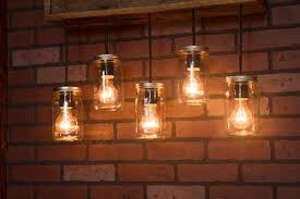 Diy mason jar sconce decor lights. Pallet Mason Jar Pendant Light Fixture