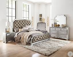 Coralayne Silver Bedroom Set In 2020 Silver Bedroom Bedroom Set Silver Bedroom Furniture