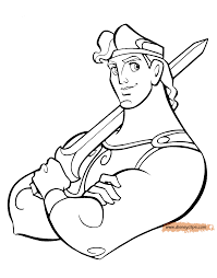 Free collection of hercules and meg coloring pages. Hercules Coloring Pages Disneyclips Com