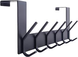 Maybe you would like to learn more about one of these? Buy Webi Over The Door Hook Door Hanger Over The Door Towel Rack With 6 Coat Hooks For Hanging Door Coat Hanger Towel Hanger Over Door Coat Rack For Towels Clothes Back Of Bathroom Black Online In