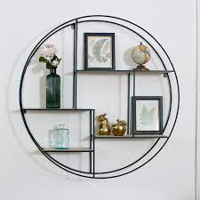 Choose from contactless same day delivery, drive up and more. Large Black Metal Wood Round Wall Shelf