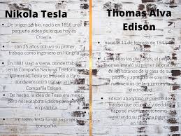 Nikola Tesla y Thomas Alva Edison | Resúmenes de Tecnología Industrial |  Docsity