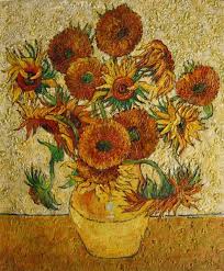 Vincent van gogh, allotment with sunflower, 1887 (photo: A Bouquet Of Fourteen Sunflowers In A Vase Painting By Vincent Van Gogh Reproduction Ipaintings Com