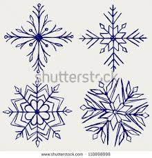 Snowflake Winter Sketch Snowflakes Drawing Doodle Images Bullet Journal Inspiration