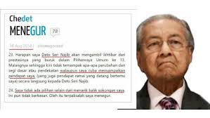 Najib marah kenakan kepala bapa tun mahathir. Dedah Kenapa Tun M Membencinya Tetapi Najib Tidak Berdendam Baca