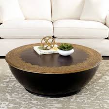 Sahara Wood And Brass Drum Coffee Table In 2020 Brass Drum Coffee Table Drum Coffee Table Coffee Table
