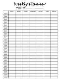 Weekly Hourly Planner Printables Weekly Hourly Planner Hourly Planner Schedule Planner